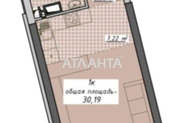 1-комнатная квартира по адресу Курортный пер. (площадь 30,2 м²) - Atlanta.ua - фото 10