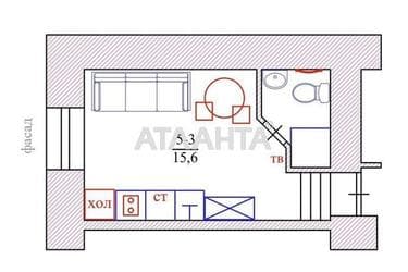 1-кімнатна квартира за адресою вул. Шмідта лейт. (площа 15,6 м²) - Atlanta.ua - фото 16