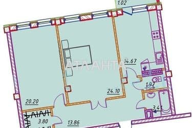 2-rooms apartment apartment by the address st. Mikhaila Zhvanetskogo bul (area 83 m²) - Atlanta.ua - photo 9