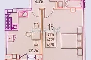 1-комнатная квартира по адресу Михаила Жванецкого бул. (площадь 44 м²) - Atlanta.ua - фото 6