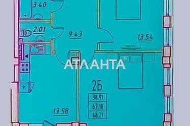 2-комнатная квартира по адресу Михаила Жванецкого бул. (площадь 69 м²) - Atlanta.ua - фото 6