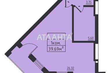 1-комнатная квартира по адресу ул. Дача Ковалевского (площадь 40 м²) - Atlanta.ua - фото 8