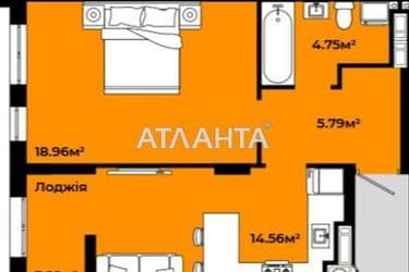 1-комнатная квартира по адресу ул. Роксоляни (площадь 47,4 м²) - Atlanta.ua - фото 22