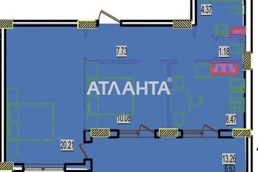 2-rooms apartment apartment by the address st. Stroitelnaya (area 59 m²) - Atlanta.ua - photo 8