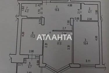 2-rooms apartment apartment by the address st. Zelenaya (area 68 m²) - Atlanta.ua - photo 44