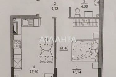 1-кімнатна квартира за адресою вул. Вільямса ак. (площа 41,4 м²) - Atlanta.ua - фото 7