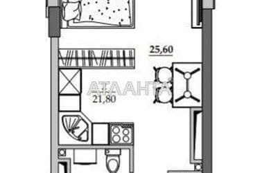 1-кімнатна квартира за адресою вул. Вільямса ак. (площа 24,8 м²) - Atlanta.ua - фото 12