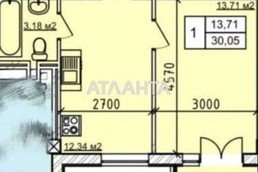 1-room apartment apartment by the address st. Geranevaya (area 32 m²) - Atlanta.ua - photo 14
