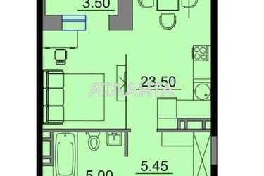 1-room apartment apartment by the address st. Kosvennaya Vegera (area 36 m²) - Atlanta.ua - photo 8