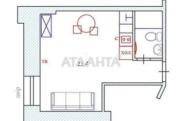 1-кімнатна квартира за адресою вул. Успенська (площа 23,4 м²) - Atlanta.ua - фото 14