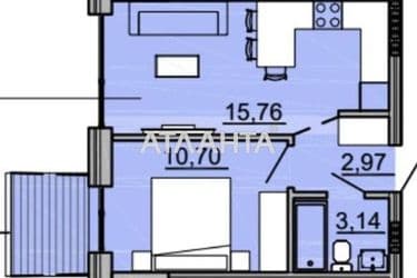1-комнатная квартира по адресу ул. Авдеева-черноморского (площадь 33,6 м²) - Atlanta.ua - фото 4