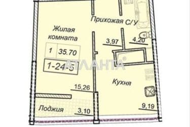 1-room apartment apartment by the address st. Kamanina (area 36 m²) - Atlanta.ua - photo 18