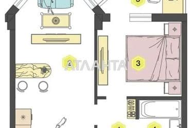 1-room apartment apartment by the address st. Vokzalnyy per (area 36,9 m²) - Atlanta.ua - photo 14