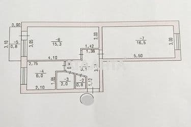 2-комнатная квартира по адресу ул. Черноморская (площадь 47,5 м²) - Atlanta.ua - фото 15