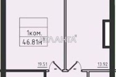 1-кімнатна квартира за адресою вул. Дача Ковалевського (площа 46,8 м²) - Atlanta.ua - фото 10