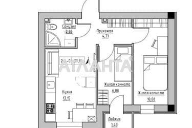 2-комнатная квартира по адресу ул. Спрейса (площадь 39,1 м²) - Atlanta.ua - фото 22