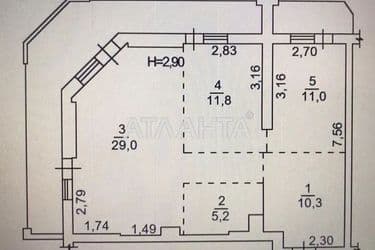 2-кімнатна квартира за адресою вул. Генуезька (площа 76 м²) - Atlanta.ua - фото 13