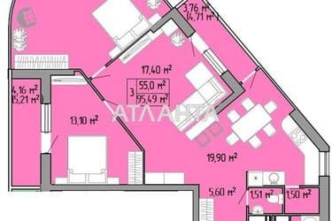 3-кімнатна квартира за адресою вул. Пішонівська (площа 90,7 м²) - Atlanta.ua - фото 5