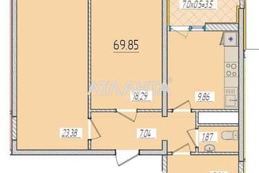 1-room apartment apartment by the address st. Krasnova (area 69,9 m²) - Atlanta.ua - photo 4