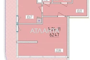 2-комнатная квартира по адресу ул. Краснова (площадь 57,0 м²) - Atlanta.ua - фото 4