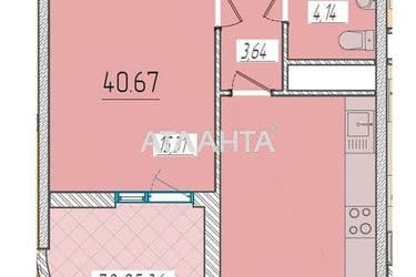 1-room apartment apartment by the address st. Krasnova (area 40,9 m²) - Atlanta.ua - photo 10