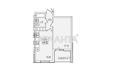 1-room apartment apartment by the address st. Krasnova (area 44,0 m²) - Atlanta.ua - photo 8