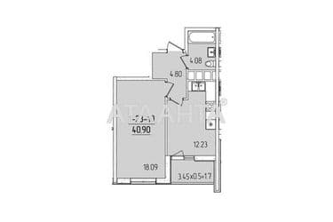 1-комнатная квартира по адресу ул. Краснова (площадь 40 м²) - Atlanta.ua - фото 8