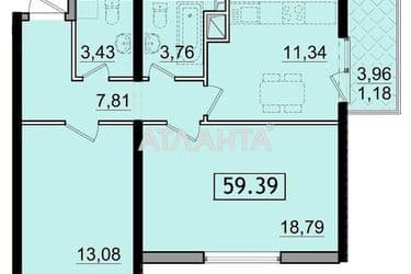 2-кімнатна квартира за адресою вул. Сахарова (площа 62 м²) - Atlanta.ua - фото 11