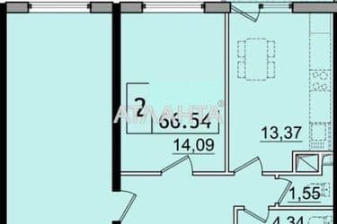 2-комнатная квартира по адресу ул. Сахарова (площадь 66,4 м²) - Atlanta.ua - фото 4