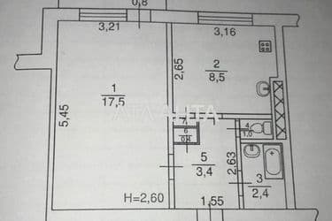 1-кімнатна квартира за адресою вул. Академіка Корольова (площа 34 м²) - Atlanta.ua - фото 19