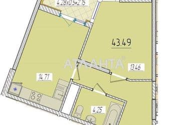 1-комнатная квартира по адресу ул. Краснова (площадь 42,7 м²) - Atlanta.ua - фото 6