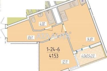 1-room apartment apartment by the address st. Krasnova (area 41,1 m²) - Atlanta.ua - photo 4