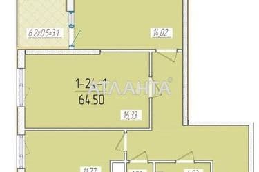 2-кімнатна квартира за адресою вул. Краснова (площа 62,8 м²) - Atlanta.ua - фото 4