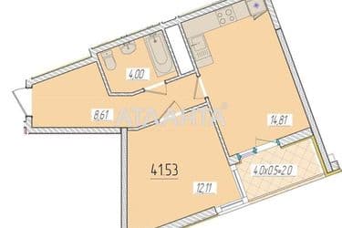 1-room apartment apartment by the address st. Krasnova (area 41,1 m²) - Atlanta.ua - photo 4