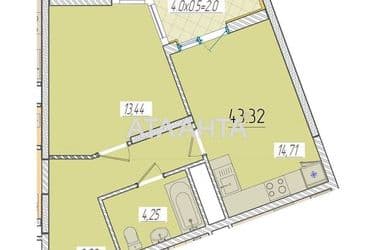 1-room apartment apartment by the address st. Krasnova (area 42,8 m²) - Atlanta.ua - photo 4