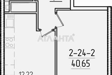 1-кімнатна квартира за адресою вул. Краснова (площа 40,7 м²) - Atlanta.ua - фото 32