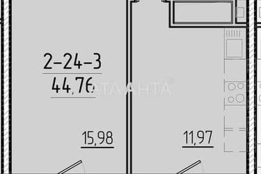 1-комнатная квартира по адресу ул. Краснова (площадь 44,5 м²) - Atlanta.ua - фото 30