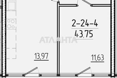 1-room apartment apartment by the address st. Krasnova (area 43,5 m²) - Atlanta.ua - photo 4