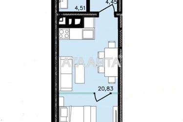 1-room apartment apartment by the address st. Franko Ivana (area 33,4 m²) - Atlanta.ua - photo 20