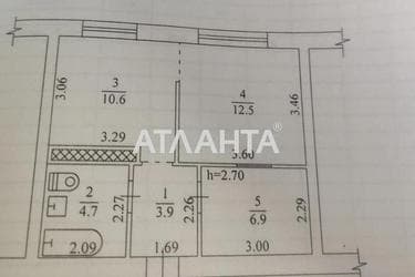 2-комнатная квартира по адресу ул. Марсельская (площадь 39,7 м²) - Atlanta.ua - фото 16