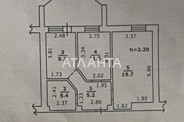 2-rooms apartment apartment by the address st. Babadzhanyana marsh Rekordnaya (area 52,0 m²) - Atlanta.ua - photo 20