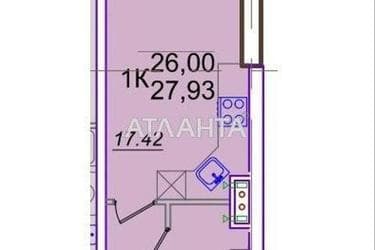 1-комнатная квартира по адресу ул. Генуэзская (площадь 28 м²) - Atlanta.ua - фото 18