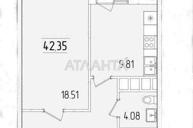 1-room apartment apartment by the address st. Krasnova (area 42,3 m²) - Atlanta.ua - photo 7