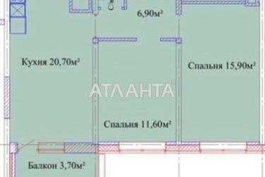 2-rooms apartment apartment by the address st. Varnenskaya (area 65 m²) - Atlanta.ua - photo 10