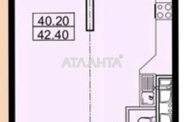 1-комнатная квартира по адресу Тополинный пер. (площадь 42,4 м²) - Atlanta.ua - фото 13