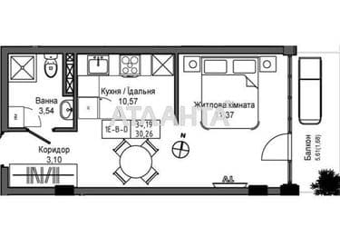 1-комнатная квартира по адресу 7 км овидиопольской дор. (площадь 34,2 м²) - Atlanta.ua - фото 3