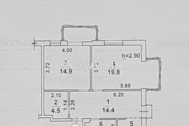 2-кімнатна квартира за адресою Середньофонтанський пров. (площа 65,6 м²) - Atlanta.ua - фото 20