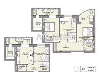 4+-rooms apartment apartment by the address st. Dnepropetr dor Semena Paliya (area 109 m²) - Atlanta.ua - photo 4