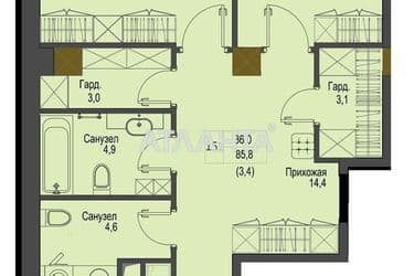 2-кімнатна квартира за адресою вул. Французький бульв. (площа 71 м²) - Atlanta.ua - фото 8