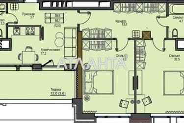 2-rooms apartment apartment by the address st. Frantsuzskiy bul Proletarskiy bul (area 86,1 m²) - Atlanta.ua - photo 9